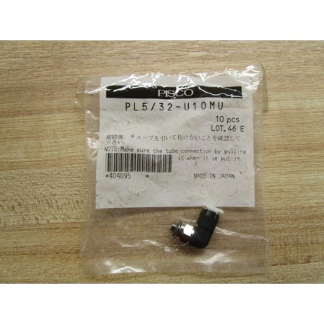 Pisco PL532-U10MU Push In Elbow Fitting PL532U10MU (Pack of 10)