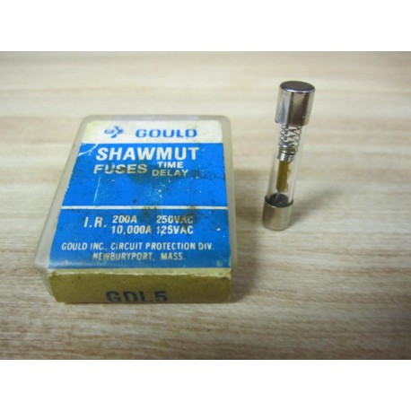 GouldShawmut GDL5 Time Delay Glass Tube Fuse (Pack of 5)