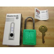 Master Lock 410GRN Safety Lockout Padlock & Key 5 Alt. Key 'S