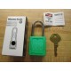 Master Lock 410GRN Safety Lockout Padlock & Key 5 Alt. Key 'S