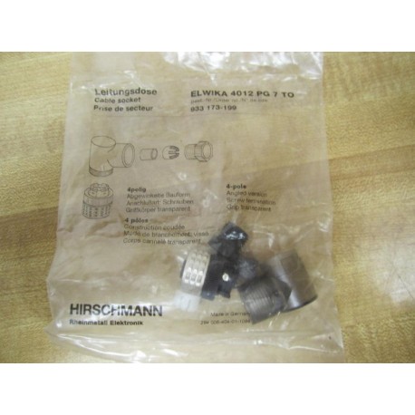 Hirschmann 933 173-199 Cable Socket