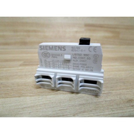 Siemens 3RV1901-1D Auxiliary Contact Block - New No Box