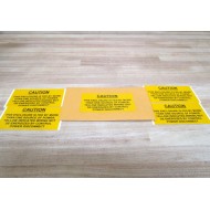 Caution Sticker (Pack of 4)