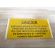 Caution Sticker (Pack of 4)