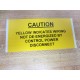 Caution Sticker Yellow (Pack of 5)