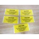 Caution Sticker Yellow (Pack of 5)