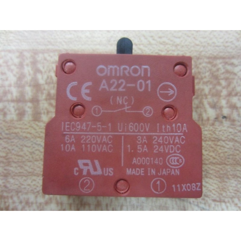 Details about   Omron A22-01 A2201 Contact Block 