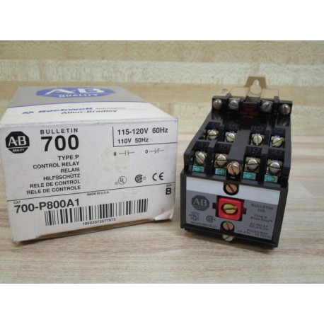 Allen Bradley 700-P800A1 Control Relay 700P800A1 Series B