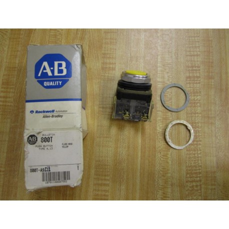 Allen Bradley 800T-A9D1 Push Button Yellow Series T