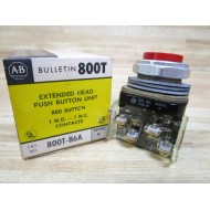 Allen Bradley 800T-B6A Push Button 800TB6A Red Ser N