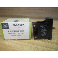 Allen Bradley X-33547 L.H.Overload Relay X33547