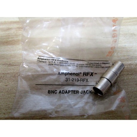 Amphenol 31-219-RFX BNC Adapter Jack 31219RFX