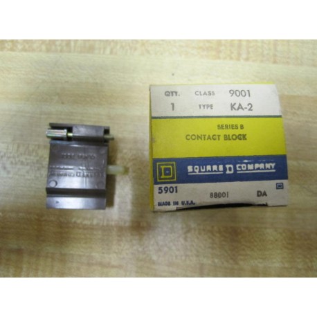 Square D 9001-KA2 Contact Block 9001KA2 88001 Series B