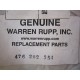 Warren Rupp 476 202 354 476202354 Kit