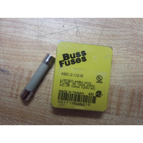 Bussmann ABC-2-12-R Buss Fuse ABC212R (Pack of 5)