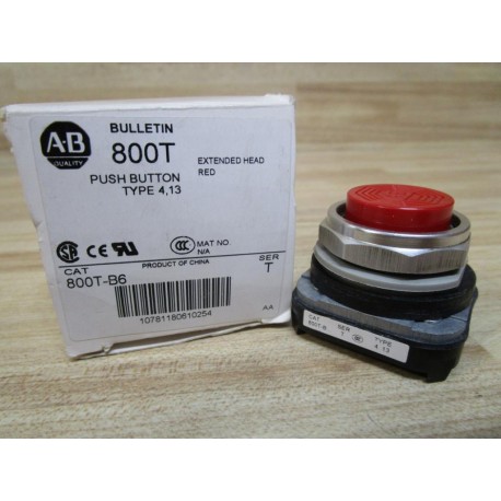 Allen Bradley 800T-B6 Push Button 800TB6 Series T