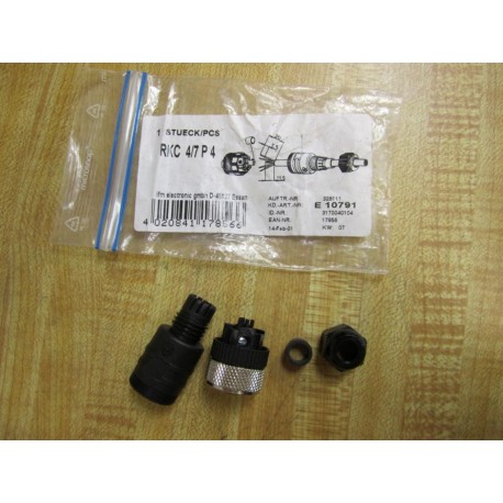 IFM Efector E10791 Connector RKC 47 P 4