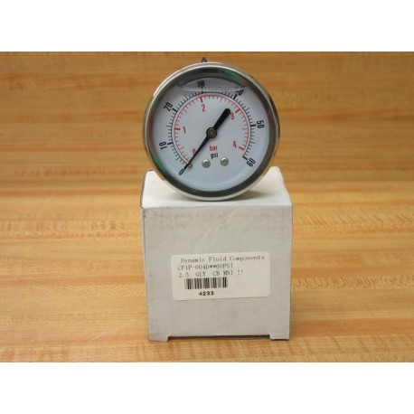 Dynamic Fluid CF1P-004D Gauge CF1P004D60PSI