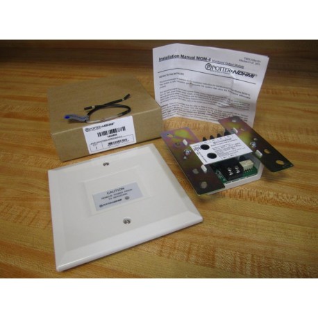 Potter Electric 1430825 MOM-4 Monitored Output Module WFace Plate