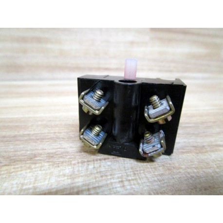 Square D 9001-KA1 Contact Block 9001KA1 Cracked Housing - Used