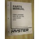 Hyster 1466307 Challenger Parts Manual Hy-1466307 - Used