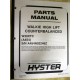 Hyster W30XTC Parts Manual Hy-W30XTC - Used