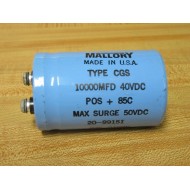 Mallory 235-8109K Capacitor 2358109K - Used