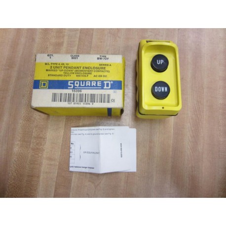 Square D 9001 BW-72Y Pendant Enclosure 15396 Series A
