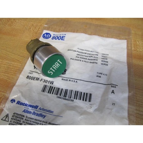 Allen Bradley 800M-F301W Push Button 800MF301W