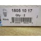 Legris 1805 10 17 Male Stud Coupling (Pack of 2)