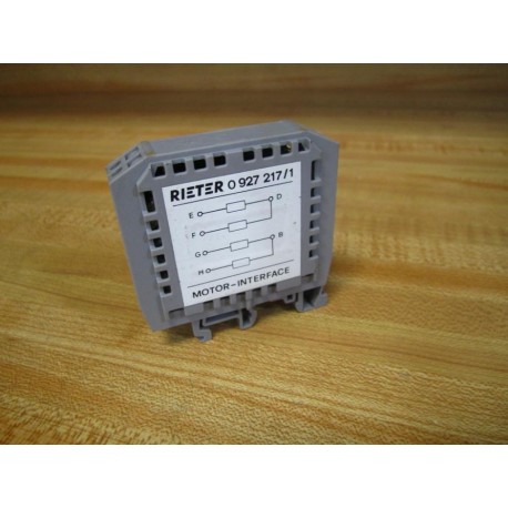 Rieter 0 927 2171 Motor Interface 09272171 - New No Box