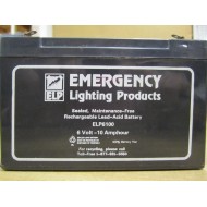 Emergency Lighting Products ELP6100 6V 10AH Battery - Used