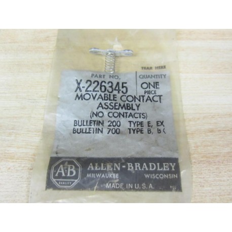 Allen Bradley X-226345 Movable Contact Assembly X226345