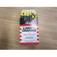 Markal 80341 Lumber Crayons Yellow 500 (Pack of 12)