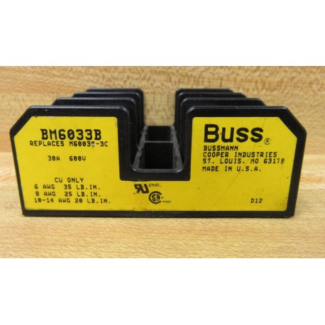 Bussmann BM6033B Fuse Block - New No Box