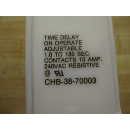 Potter & Brumfield CHB-38-70003 Relay 1.0 To 180 Sec - New No Box