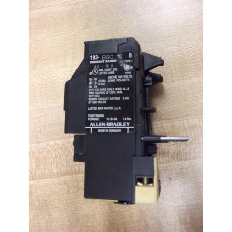 Allen Bradley 193-BSC 10 Overload Relay 193BSC10 Series B - New No Box