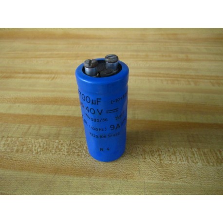 Philips 2222-106-37472 Capacitor N4 4700 uF 40 V DC - Used