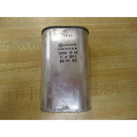 GE General Electric 72F988 Capacitor 60Hz - Used