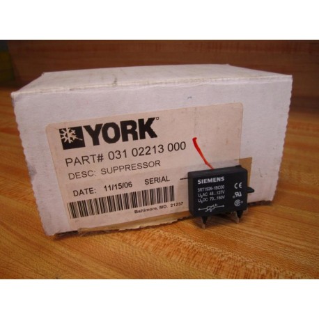 York 031-02213-000 Siemens Surge Suppressor 03102213000