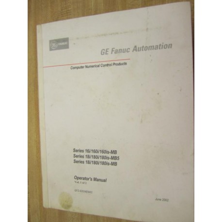 Fanuc GFZ-63534EN02 Manual GFZ63534EN02 Volume 1 - Used