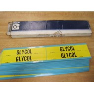 Brady 93277 Vinyl Pipe Marker Sheets Glycol (Pack of 24)