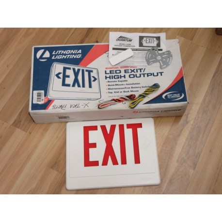 Lithonia LHQM S W 1 R 120277 Exit Sign Cover, Wiring, Bracket Only