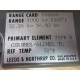 Leeds & Northrup 650046 Range Card - Used