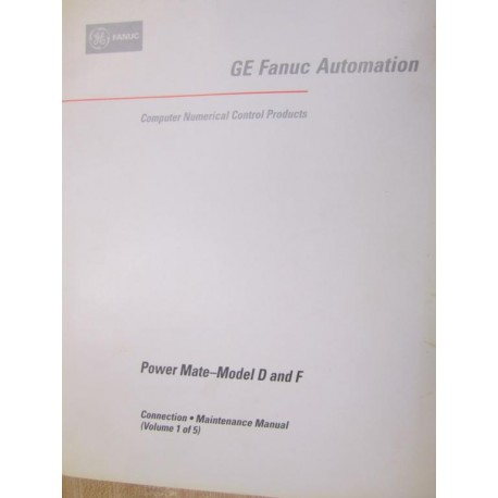 Fanuc GFZ-62095E02 Manual GFZ62095E02 Volume 1 Of 5 - Used