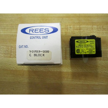 Rees 50703-000 Contact Block 50703N0-NC