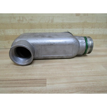 OZ Gedney LB-200A LB200A Conduit Body Type LB Size 2 WThread Adapter - Used