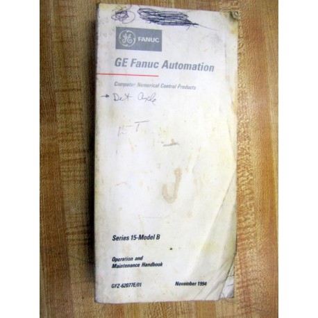 Fanuc GFZ-62077E01 Handbook Manual GFZ62077E01 - Used