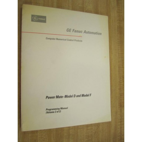 Fanuc GFZ-62093E03 Manual GFZ62093E03 Volume 2 Of 2 - Used