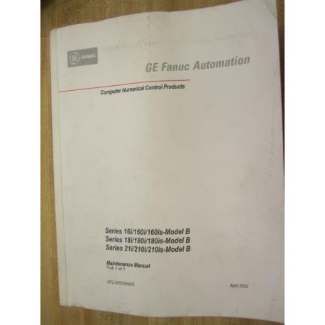 Fanuc GFZ-63525EN02 Manual GFZ63525EN02 Volume 1 Of 2 - Used